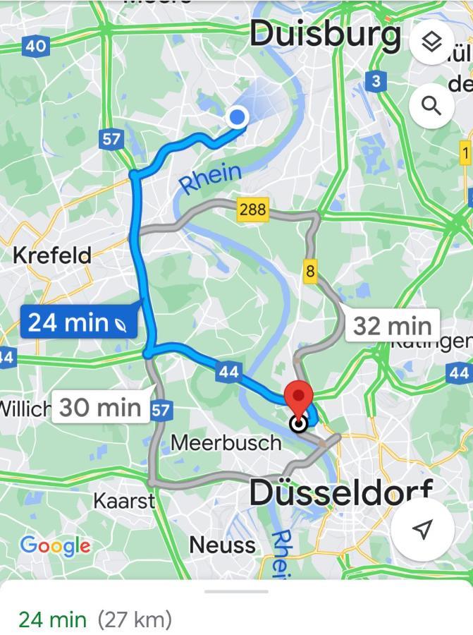 2 Rooms, Free Parking, 25 Min To Duesseldorf, 150 Mbps Wlan Duisburg Bagian luar foto